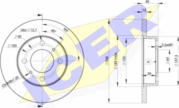 Icer 78BD9280-2 - Kočioni disk www.molydon.hr