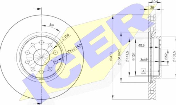 Icer 78BD4921-2 - Kočioni disk www.molydon.hr