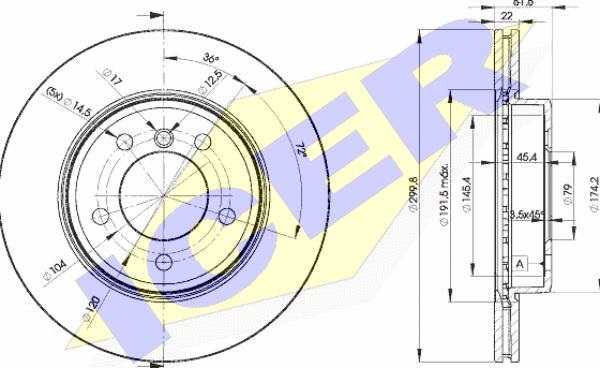 Icer 78BD4539-2 - Kočioni disk www.molydon.hr