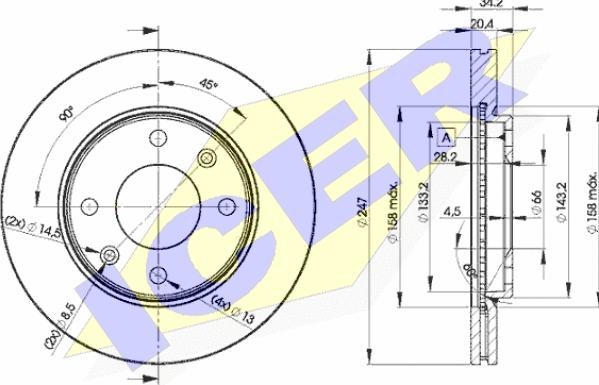 Icer 78BD4694-2 - Kočioni disk www.molydon.hr