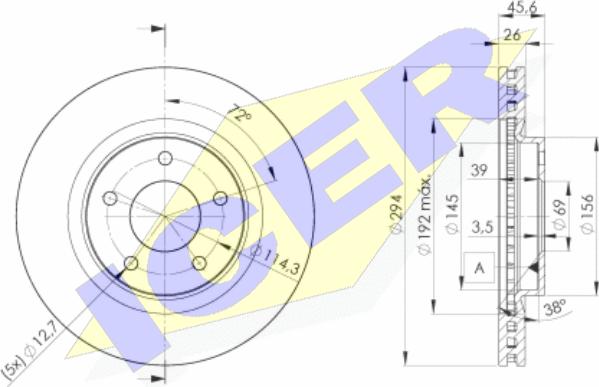 Icer 78BD4644-2 - Kočioni disk www.molydon.hr