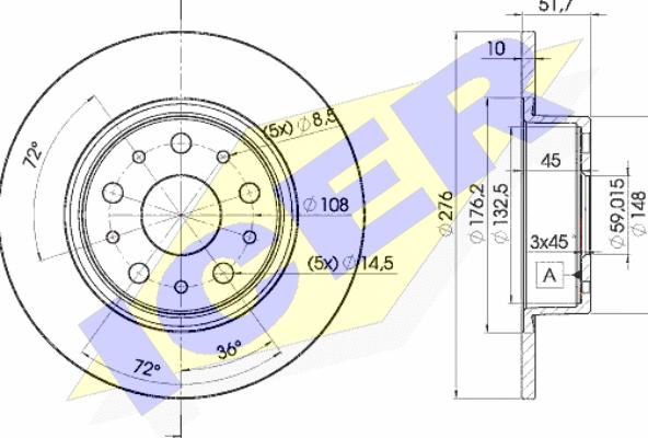 Icer 78BD4646-2 - Kočioni disk www.molydon.hr