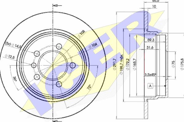 Icer 78BD4647-2 - Kočioni disk www.molydon.hr