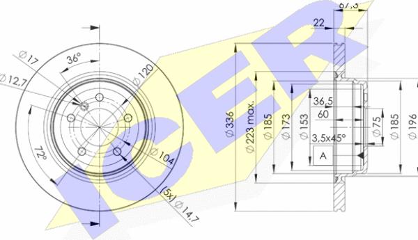 Icer 78BD4655-2 - Kočioni disk www.molydon.hr