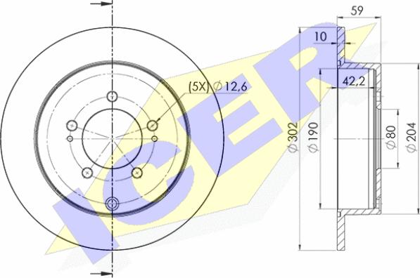 Icer 78BD4650-2 - Kočioni disk www.molydon.hr