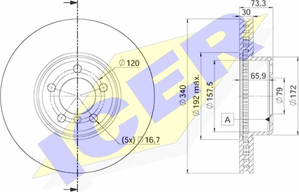 Icer 78BD4669-2 - Kočioni disk www.molydon.hr