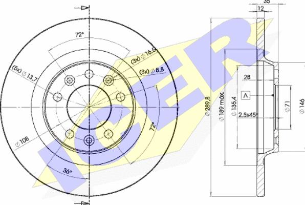 Icer 78BD4609-2 - Kočioni disk www.molydon.hr