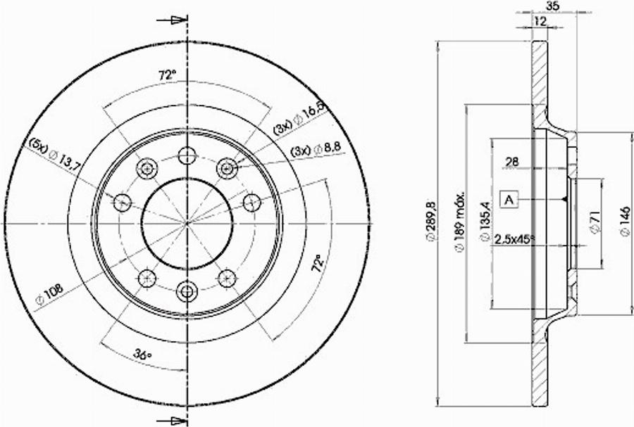 Icer 78BD4609 - Kočioni disk www.molydon.hr