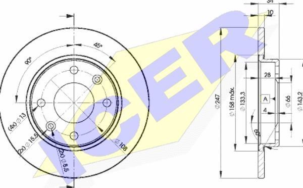 Icer 78BD4689-2 - Kočioni disk www.molydon.hr