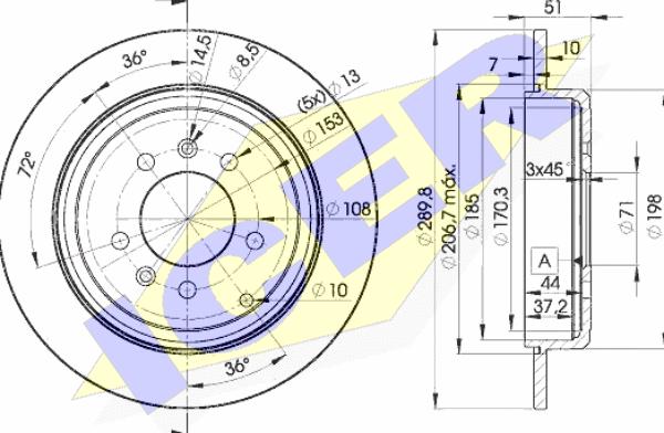 Icer 78BD4686-2 - Kočioni disk www.molydon.hr