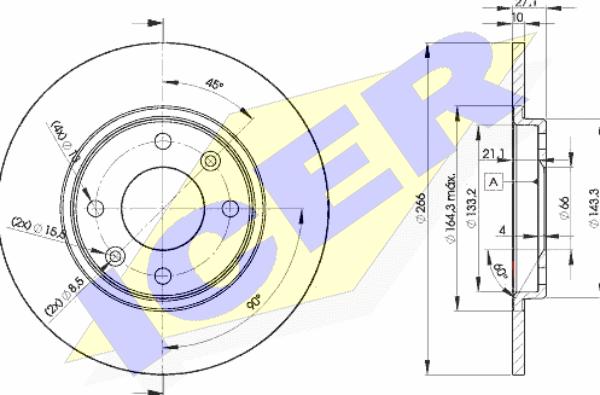 Icer 78BD4688-2 - Kočioni disk www.molydon.hr