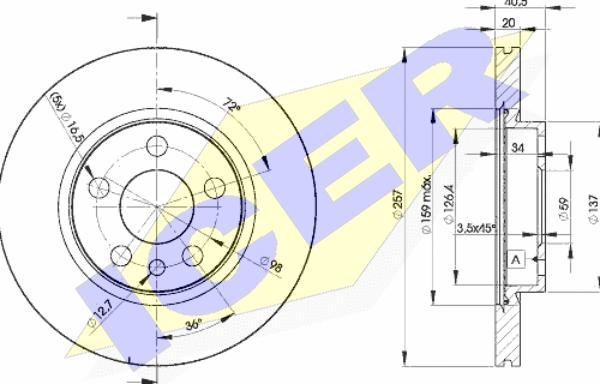 Icer 78BD4683-2 - Kočioni disk www.molydon.hr