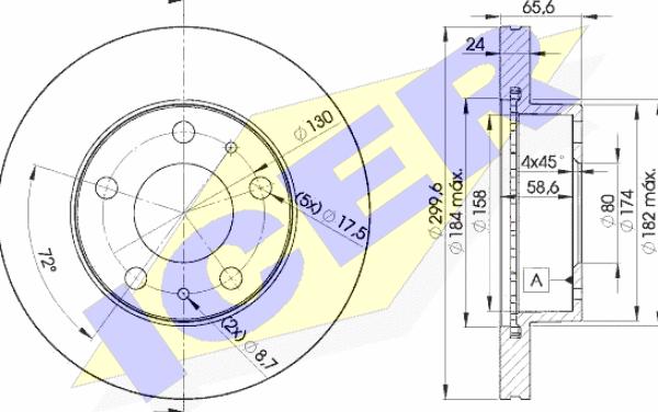 Icer 78BD4682-2 - Kočioni disk www.molydon.hr