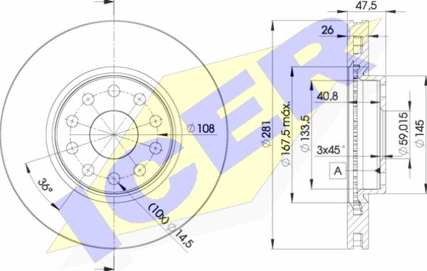 Icer 78BD4639-2 - Kočioni disk www.molydon.hr