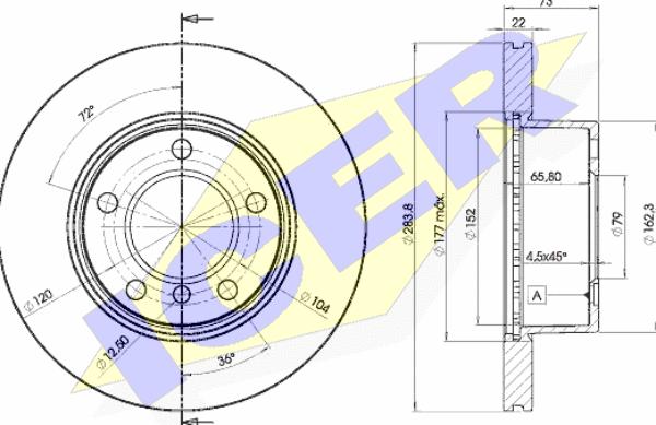 Icer 78BD4629-2 - Kočioni disk www.molydon.hr