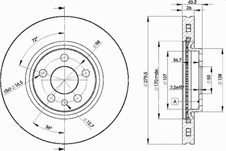 Icer 78BD4620 - Kočioni disk www.molydon.hr