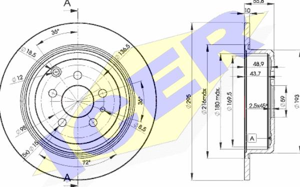 Icer 78BD4621-2 - Kočioni disk www.molydon.hr