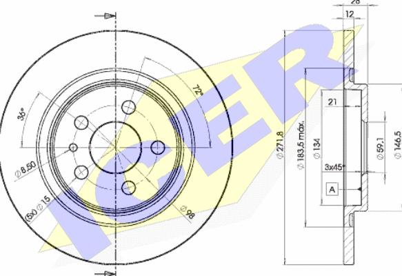 Icer 78BD4679-2 - Kočioni disk www.molydon.hr