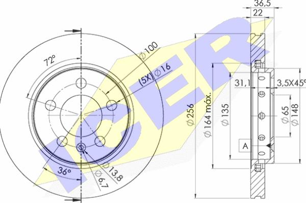 Icer 78BD4092-2 - Kočioni disk www.molydon.hr