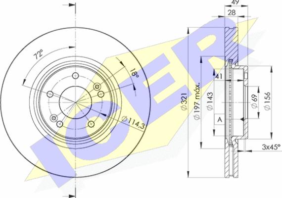 Icer 78BD4051-2 - Kočioni disk www.molydon.hr