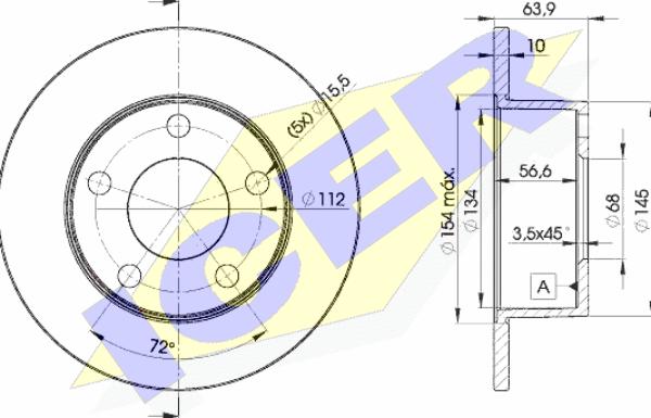 Icer 78BD4060-2 - Kočioni disk www.molydon.hr