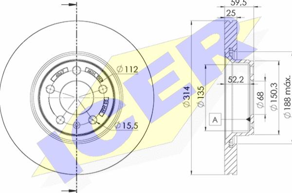 Icer 78BD4067-2 - Kočioni disk www.molydon.hr