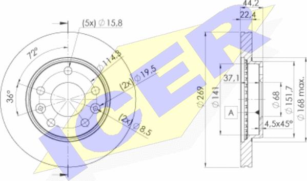 Icer 78BD4009-2 - Kočioni disk www.molydon.hr