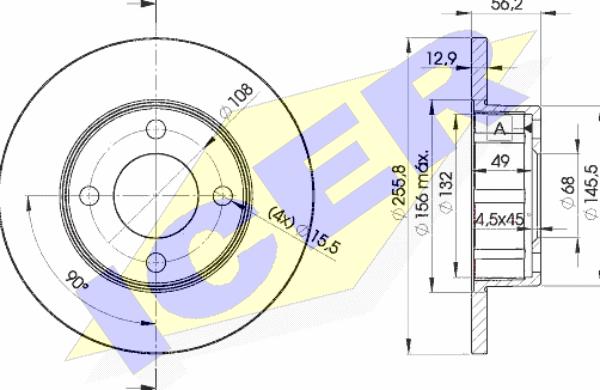 Icer 78BD4012-2 - Kočioni disk www.molydon.hr