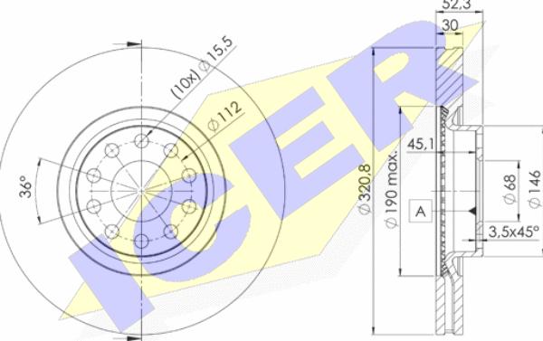 Icer 78BD4086-2 - Kočioni disk www.molydon.hr