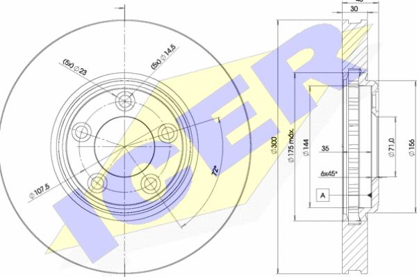 Icer 78BD4088-2 - Kočioni disk www.molydon.hr