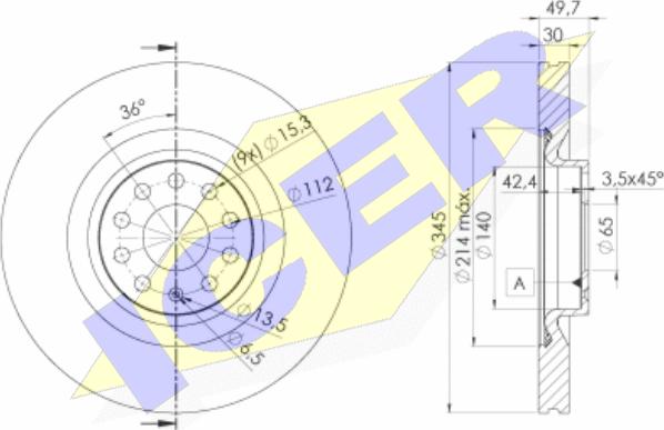 Icer 78BD4083-1 - Kočioni disk www.molydon.hr