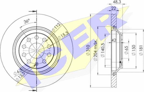 Icer 78BD4082-2 - Kočioni disk www.molydon.hr