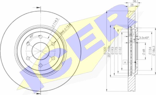 Icer 78BD4199-2 - Kočioni disk www.molydon.hr