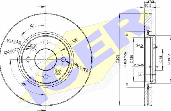 Icer 78BD4193-2 - Kočioni disk www.molydon.hr