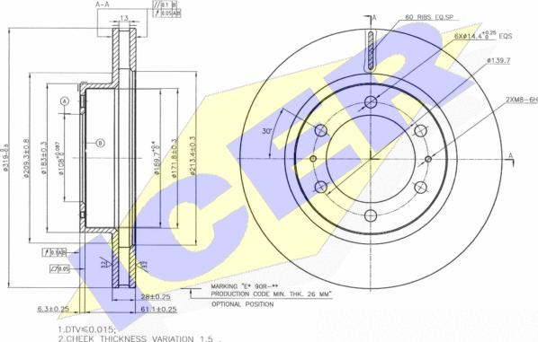 Icer 78BD4113-2 - Kočioni disk www.molydon.hr