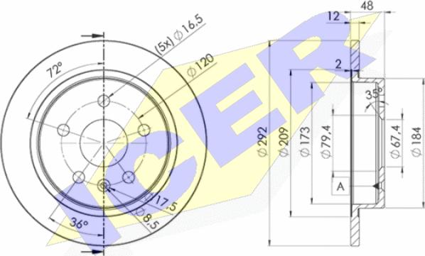 Icer 78BD4117-2 - Kočioni disk www.molydon.hr