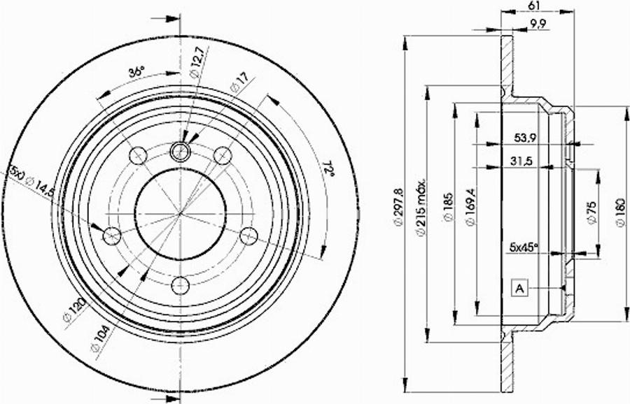 Icer 78BD4129 - Kočioni disk www.molydon.hr