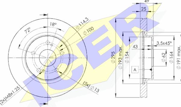 Icer 78BD4803-2 - Kočioni disk www.molydon.hr