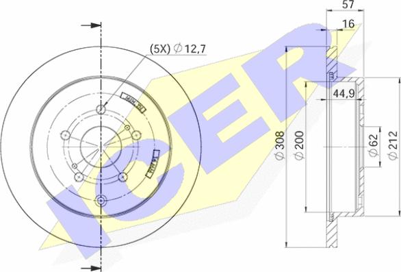 Icer 78BD4802-2 - Kočioni disk www.molydon.hr