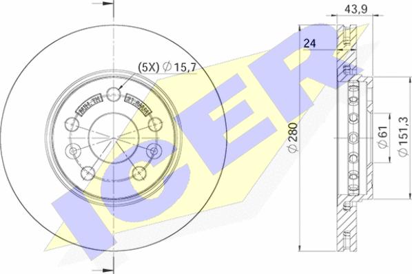 Icer 78BD4294-2 - Kočioni disk www.molydon.hr