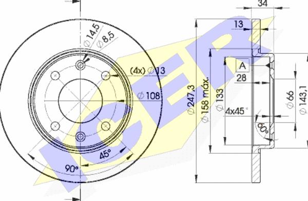 Icer 78BD4298-2 - Kočioni disk www.molydon.hr