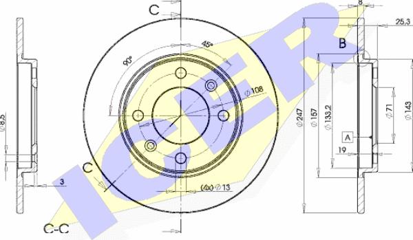 Icer 78BD4247-2 - Kočioni disk www.molydon.hr