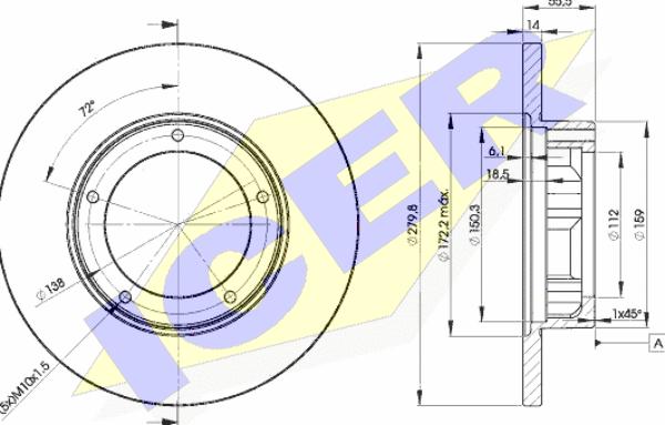 Icer 78BD4269-2 - Kočioni disk www.molydon.hr