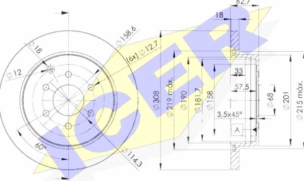 Icer 78BD4203-2 - Kočioni disk www.molydon.hr