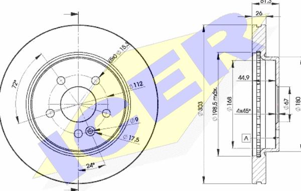 Icer 78BD4210-2 - Kočioni disk www.molydon.hr