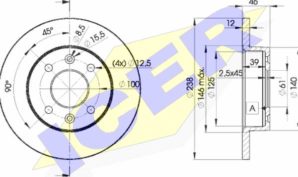 Icer 78BD4286-2 - Kočioni disk www.molydon.hr