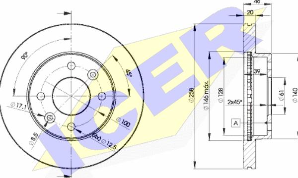 Icer 78BD4287-2 - Kočioni disk www.molydon.hr