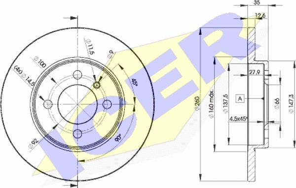 Icer 78BD4747-2 - Kočioni disk www.molydon.hr