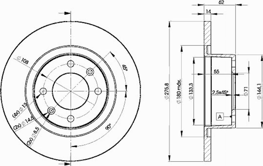 Icer 78BD4754 - Komplet kočnica, disk-kočnica www.molydon.hr