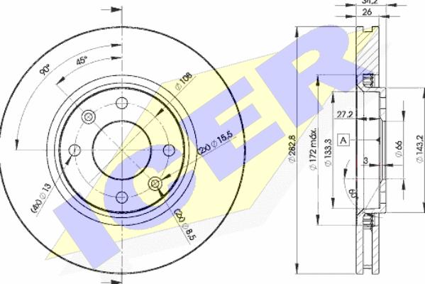 Icer 78BD4752-2 - Kočioni disk www.molydon.hr